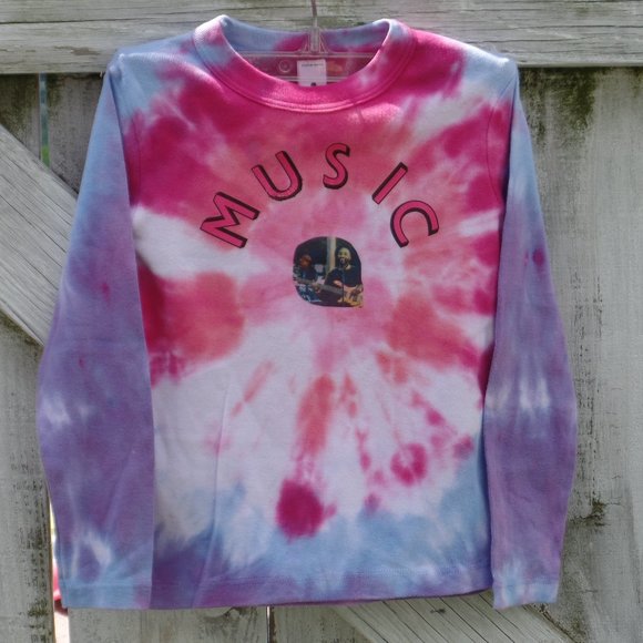 American Apparel Other - Tie Dye Long Sleeve Tee Size 4 Pink Rasta Music